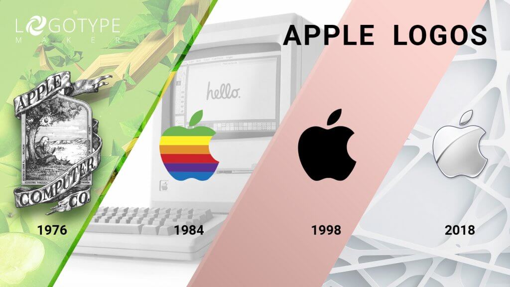 rainbow apple logos